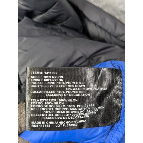 Gerry Puffer Jacket Mens XXL Black 650 Fill Power Down Full Zip 2XL - Picture 4 of 16